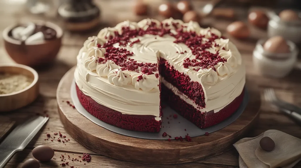 Red Velvet Cookie Cake Recipe