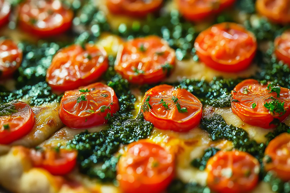 Chimichurri Pizza Sauce with Sweet Tomatoes Recipe